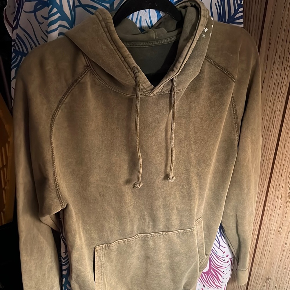Ladies green radiology ink custom sweatshirt like new medium